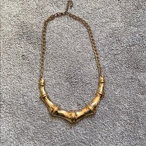 Gold statement necklace